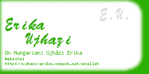erika ujhazi business card